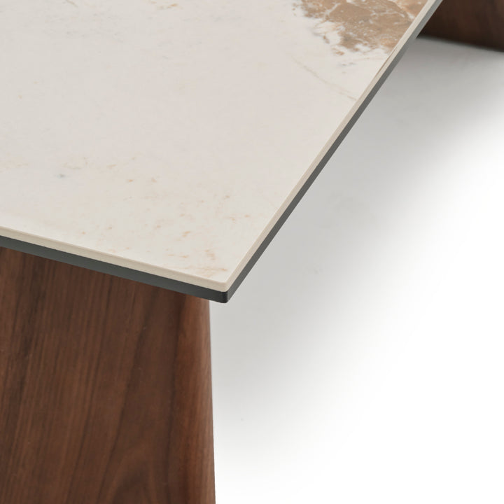 Emmeline Ceramic Coffee Table Light Brown
