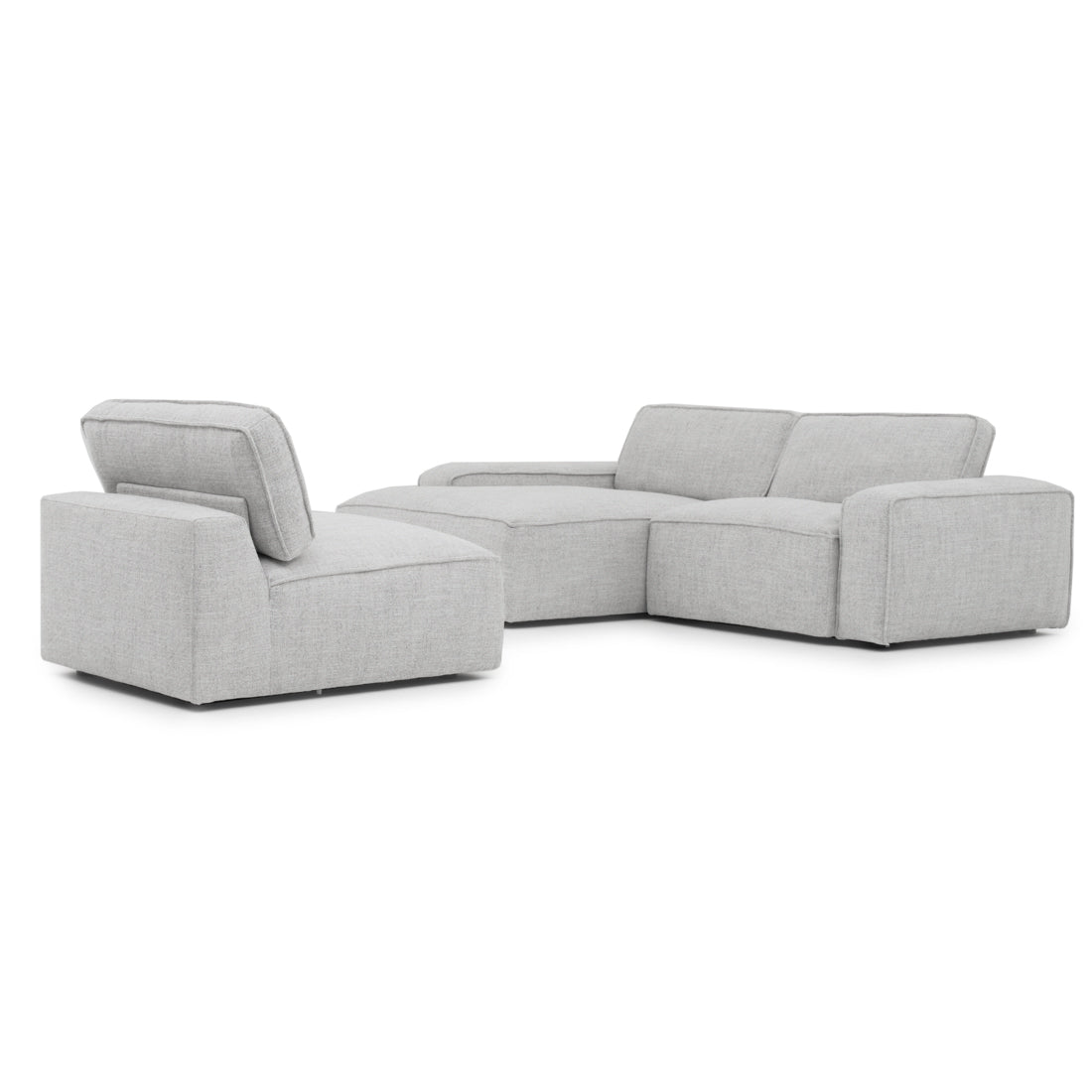 Nash Fabric Modular Set Light Grey