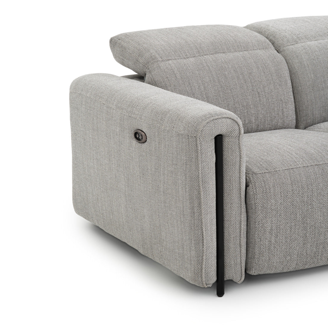 Wilnoir Fabric Reclining Loveseat Light Grey