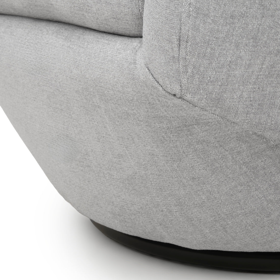 Wyle Swivel Accent Chair Light Grey