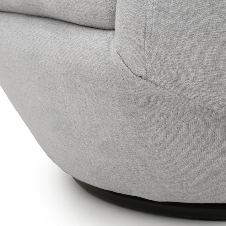 Wyle Swivel Accent Chair Light Grey