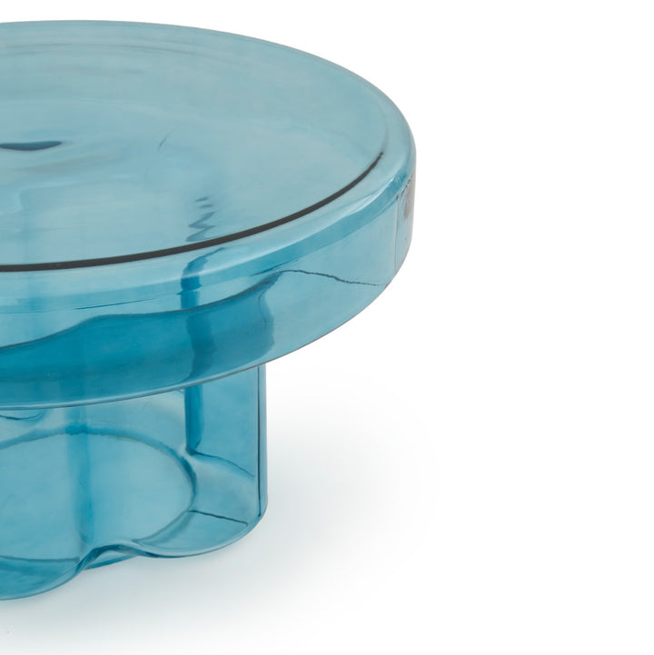 Eira Glass Coffee Table Light Blue