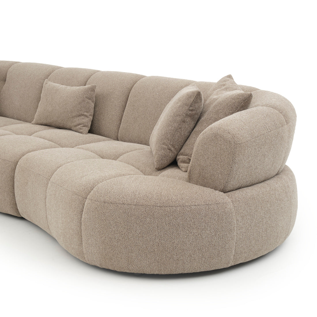 Edwina Fabric Modular Set Taupe