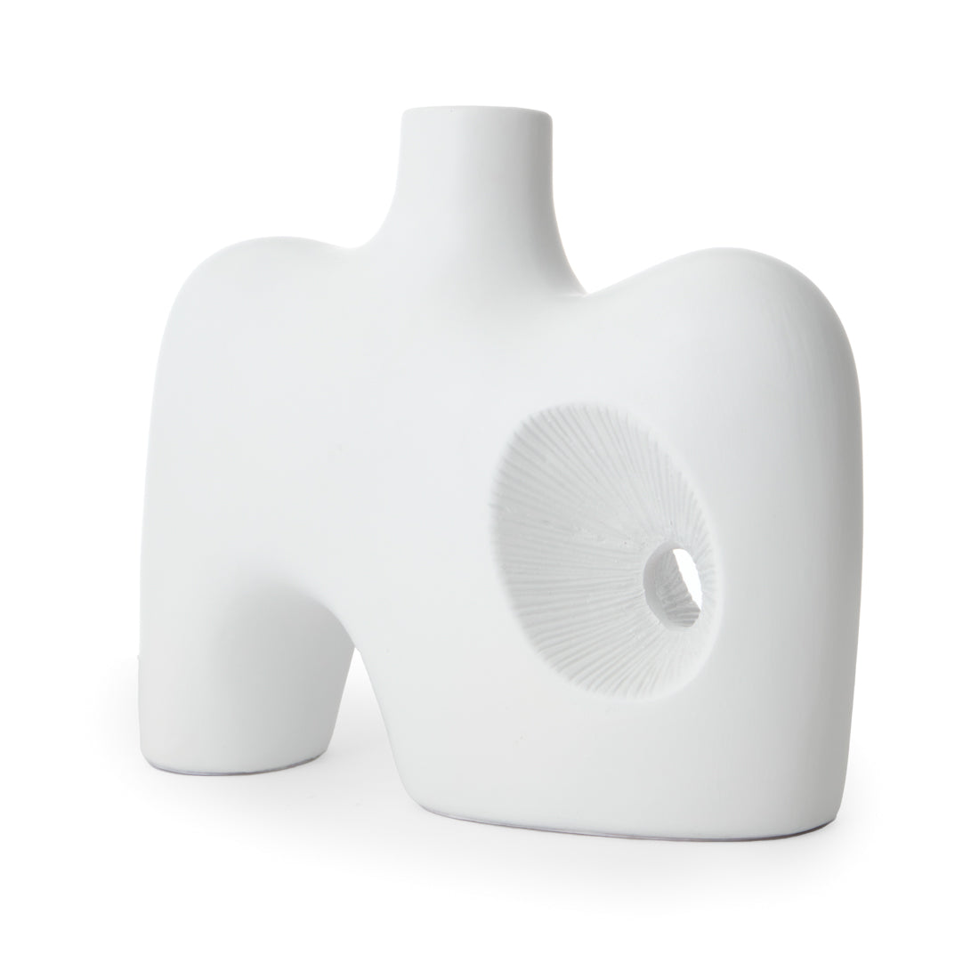 Saja Ceramic Vase Off White