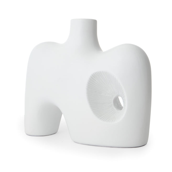 Saja Ceramic Vase Off White