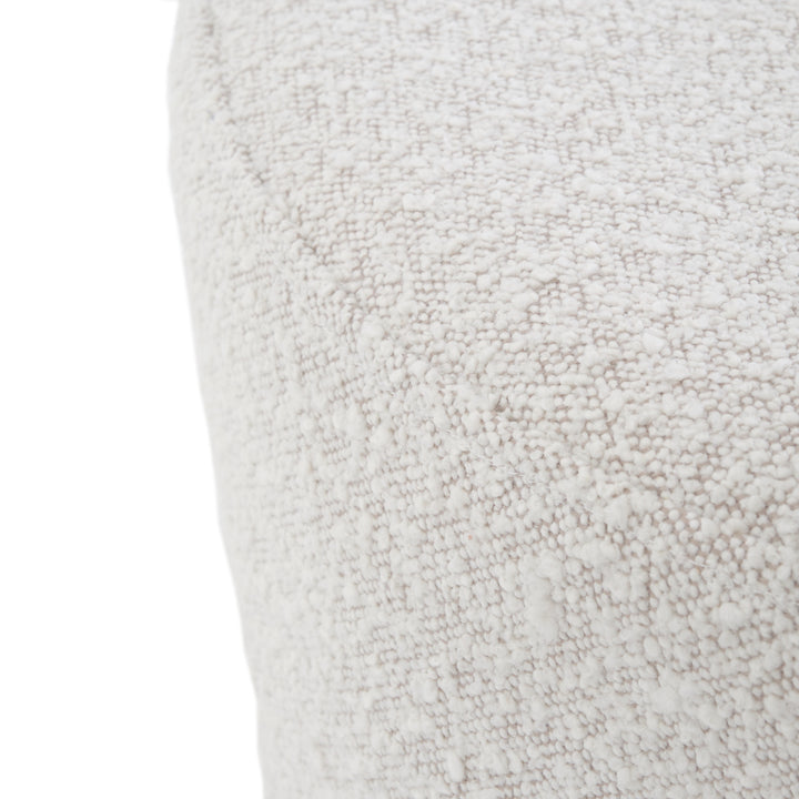 Emondi Fabric Ottoman Off White