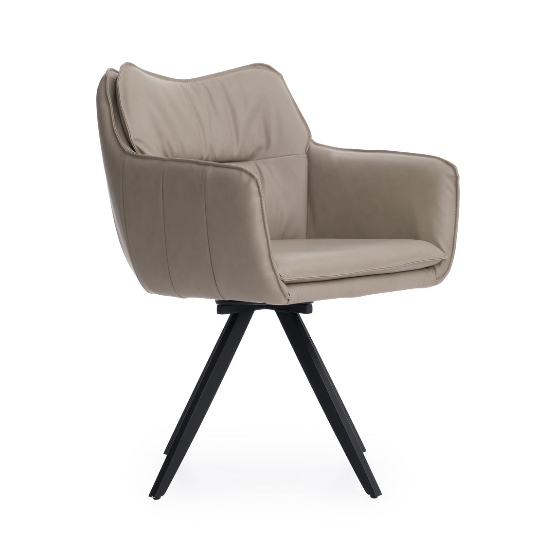 Nahara Swivel Armchair Taupe