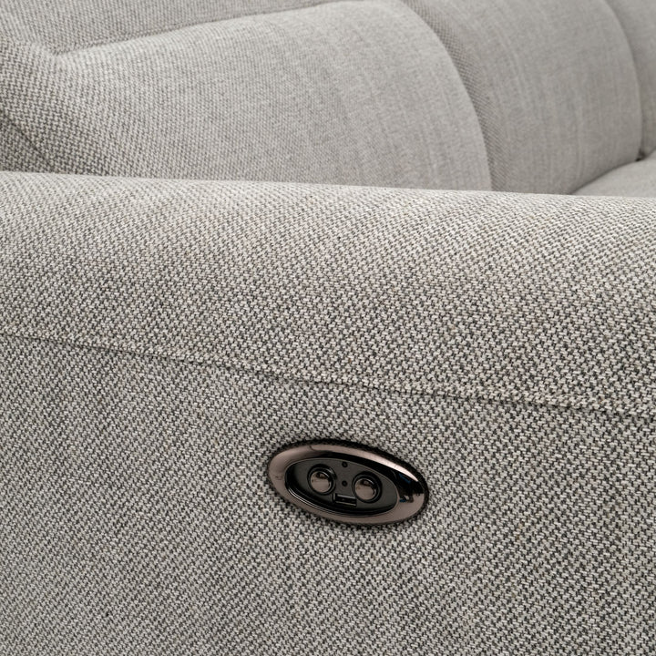 Wilnoir Reclining Sectional Sofa Light Grey