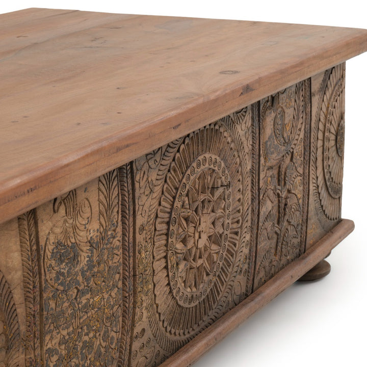 Indira Wood Coffee Table Light Brown
