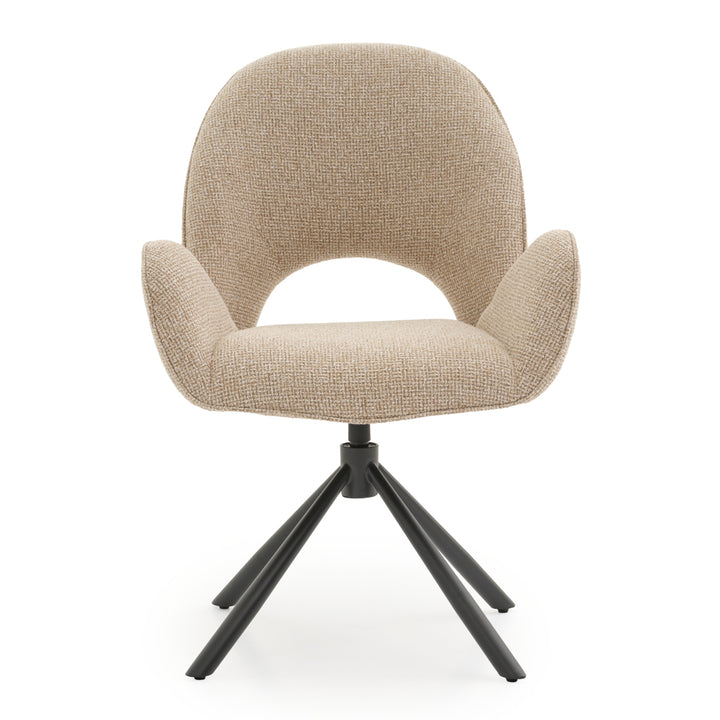 Effina Swivel Armchair Beige