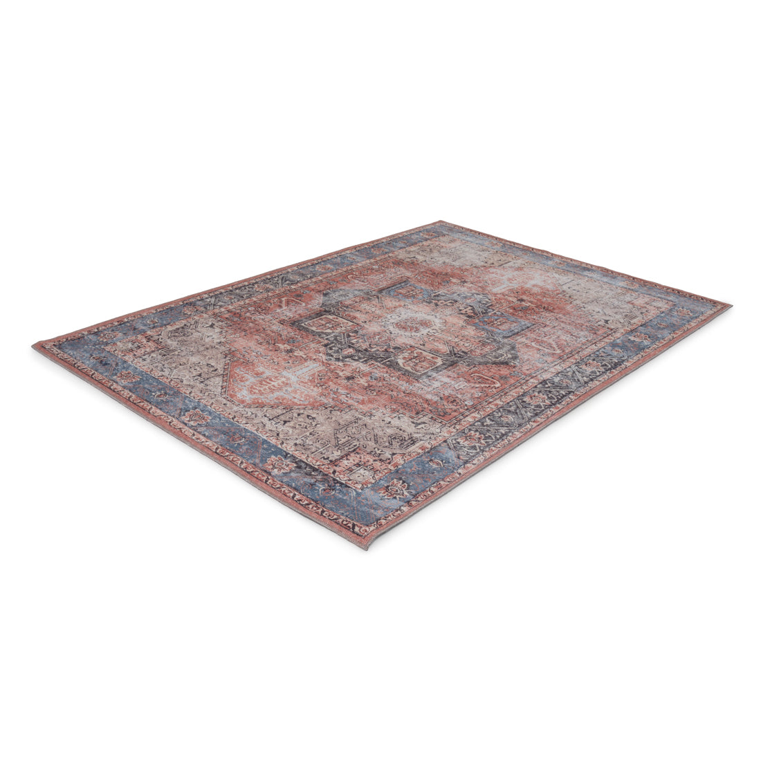Nanpur Area Rug Dark Blue
