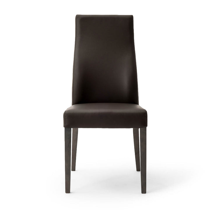 Jennifer Leather Chair Dark Brown