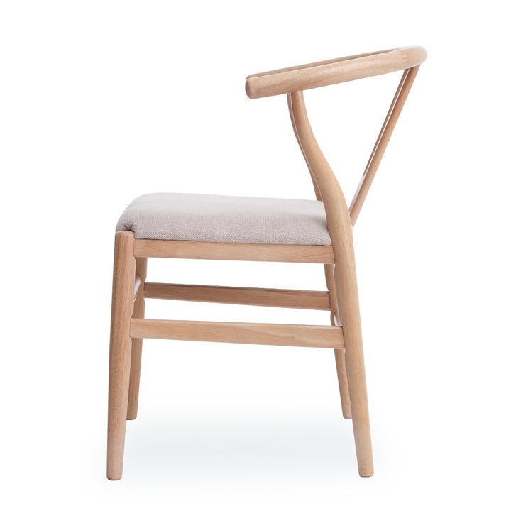 Nakesha Wood Armchair Light Brown