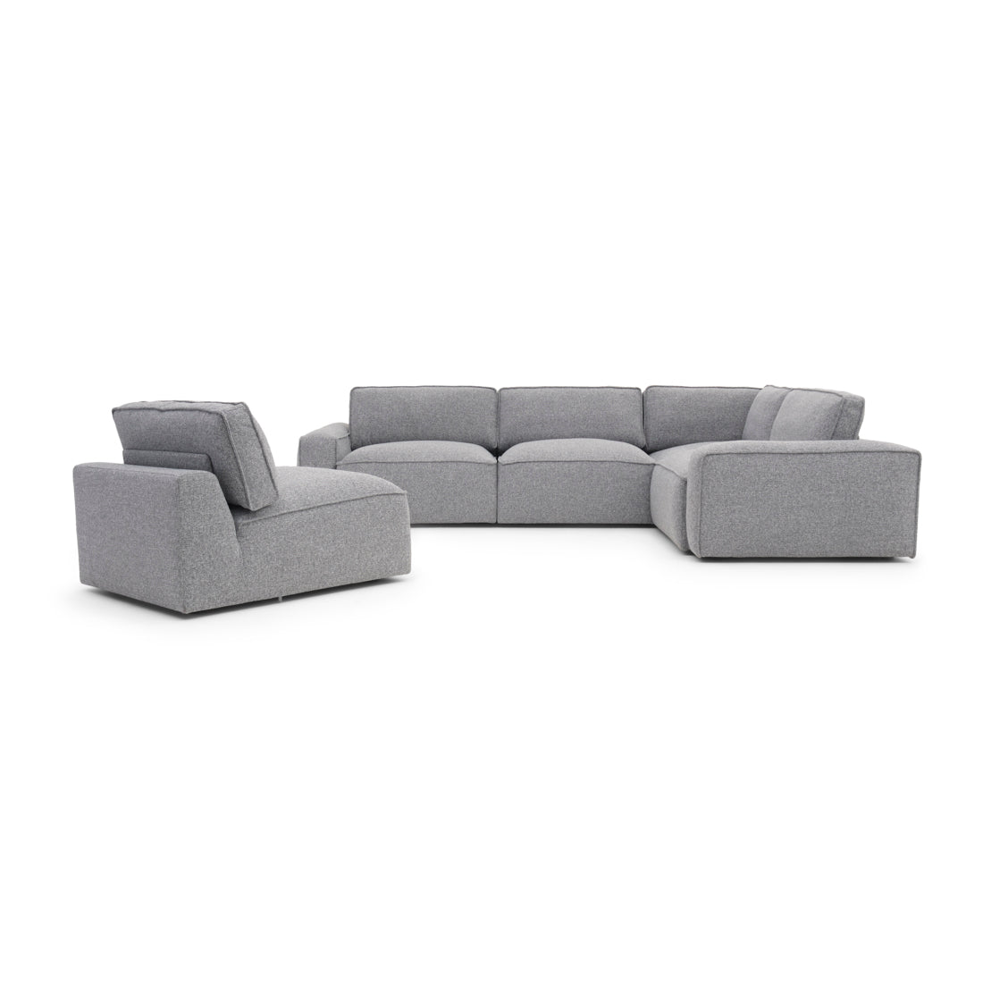 Nash Fabric Modular Set Dark Grey