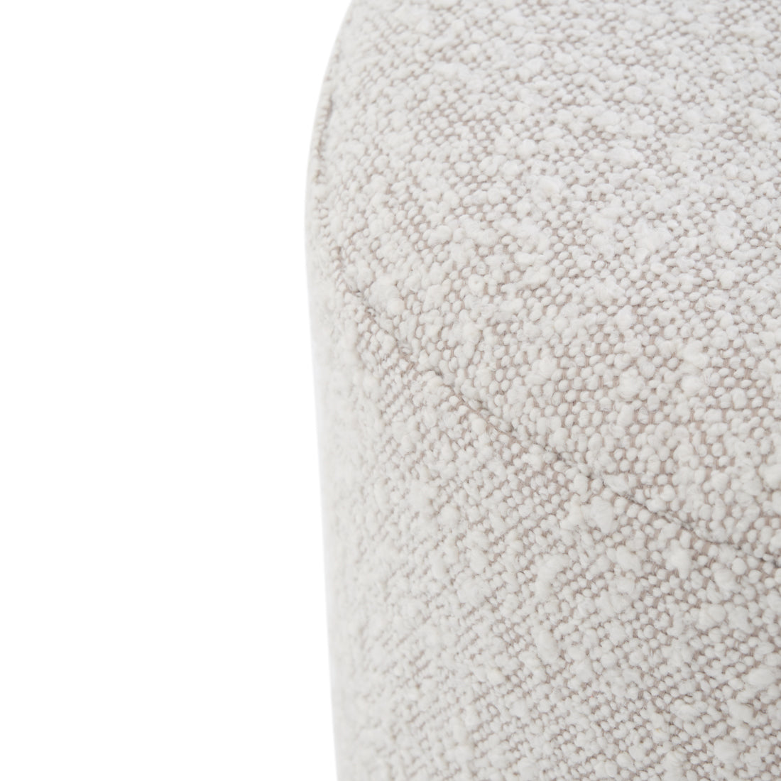 Emondi Fabric Ottoman Off White