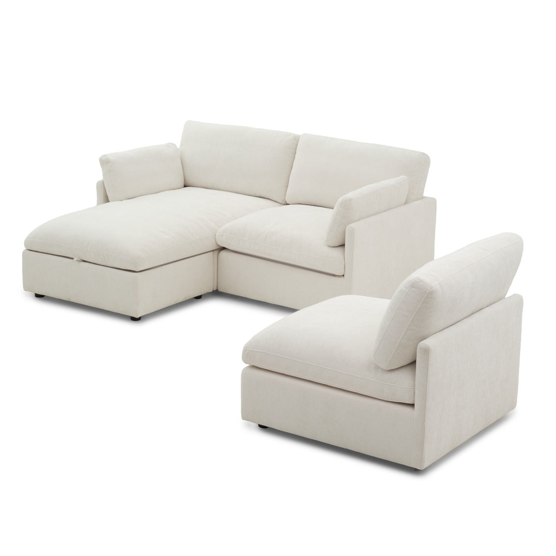 Emiliana Fabric Modular Set Beige