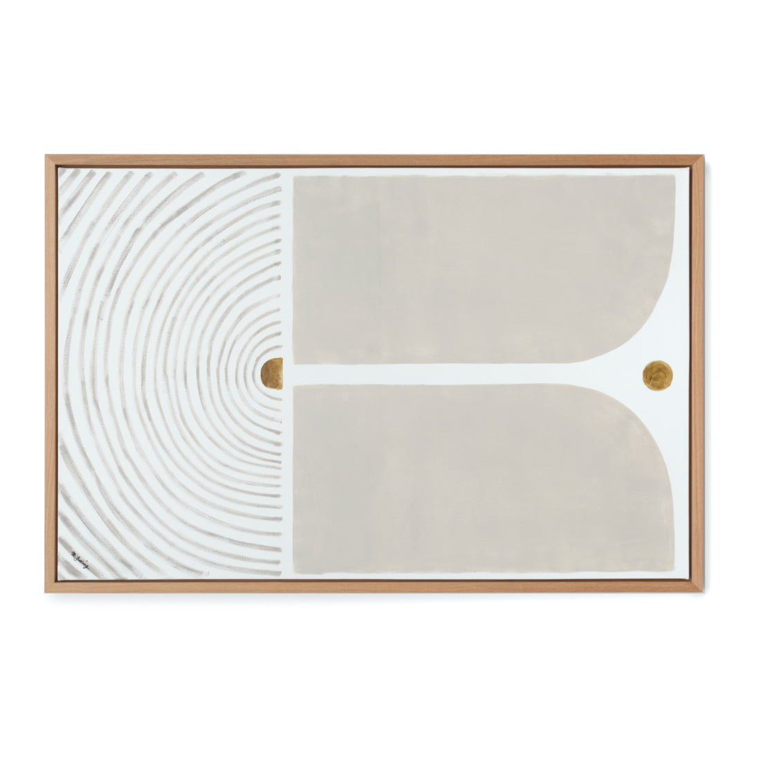 Nomadi Painting on Canvas Beige