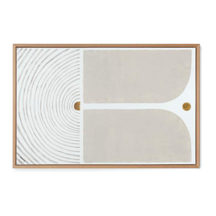 Nomadi Painting on Canvas Beige
