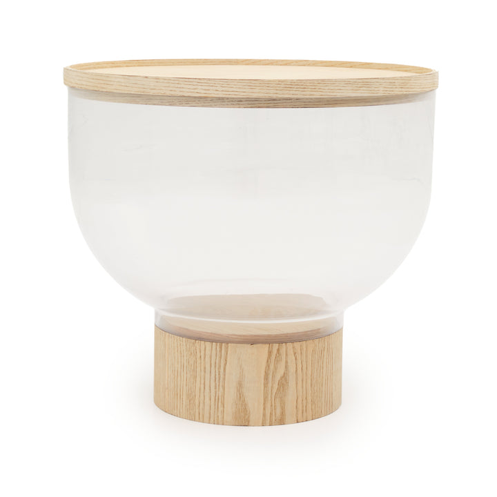 Ezra Glass Coffee Table Beige