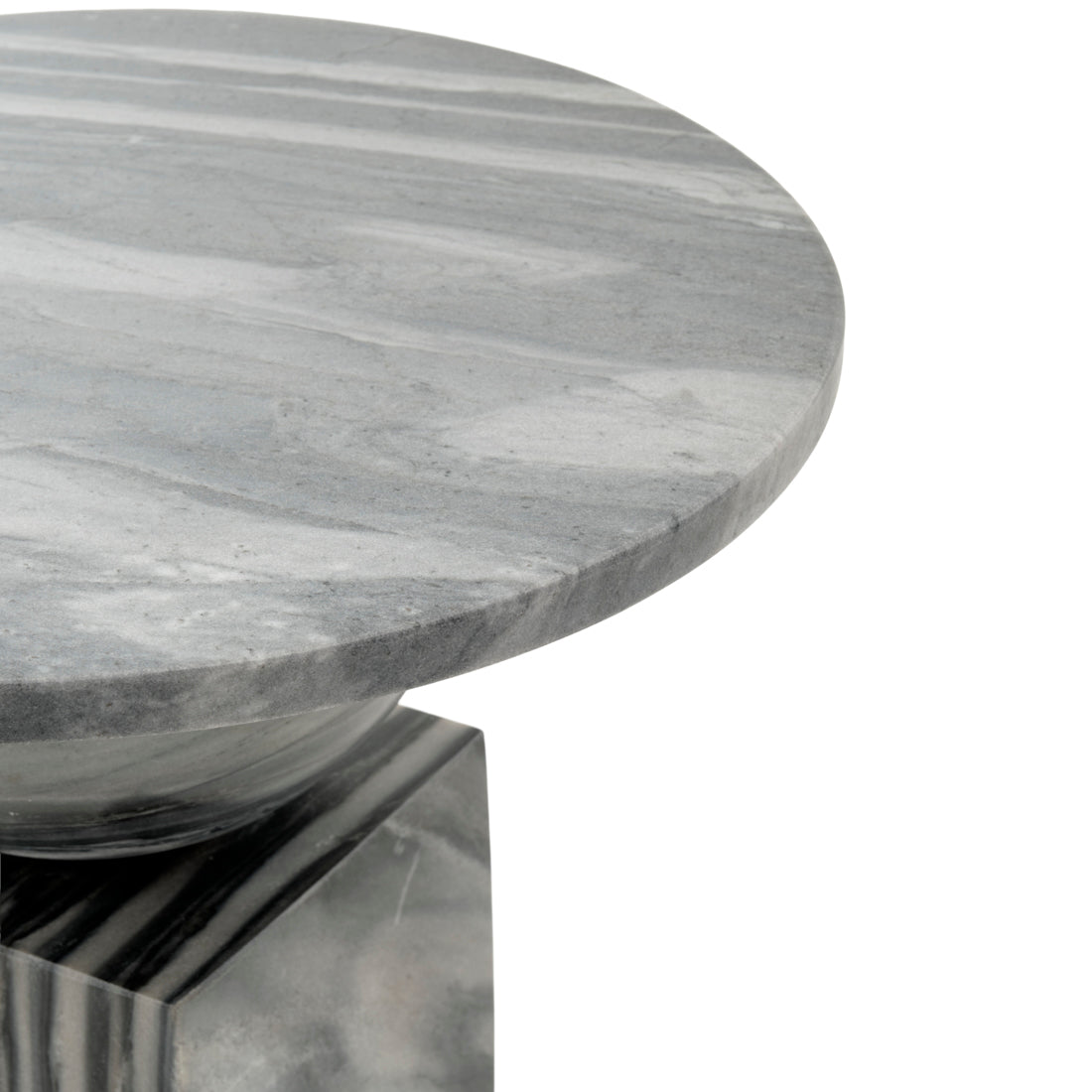 Walterina Marble Accent Table Dark Grey