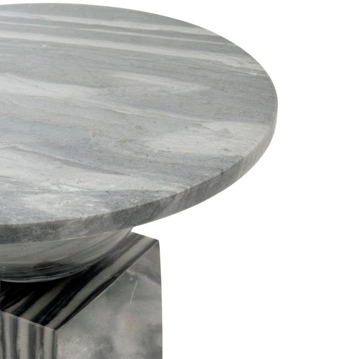 Walterina Marble Accent Table Dark Grey