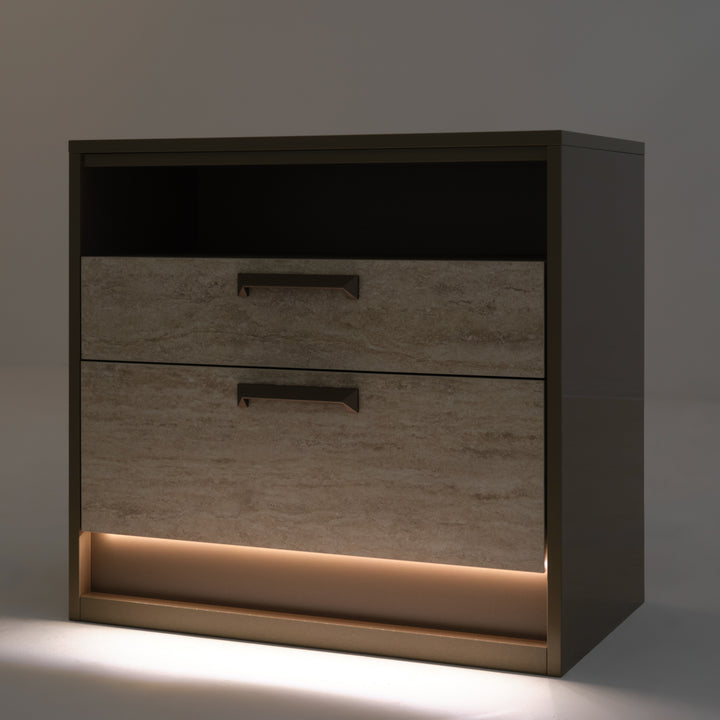 Nunzia Nightstand Beige