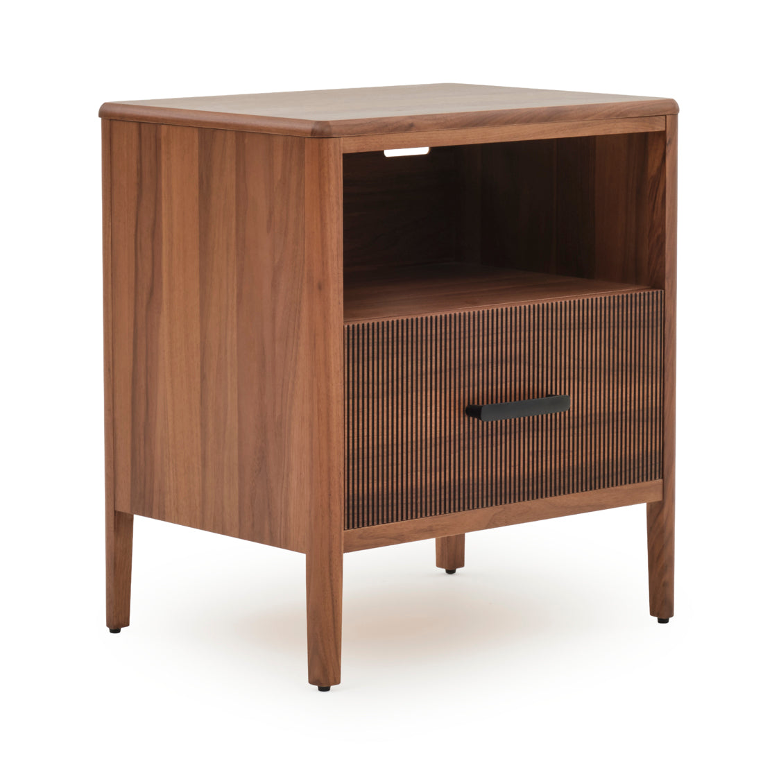 Edriana Left Nightstand Dark Brown