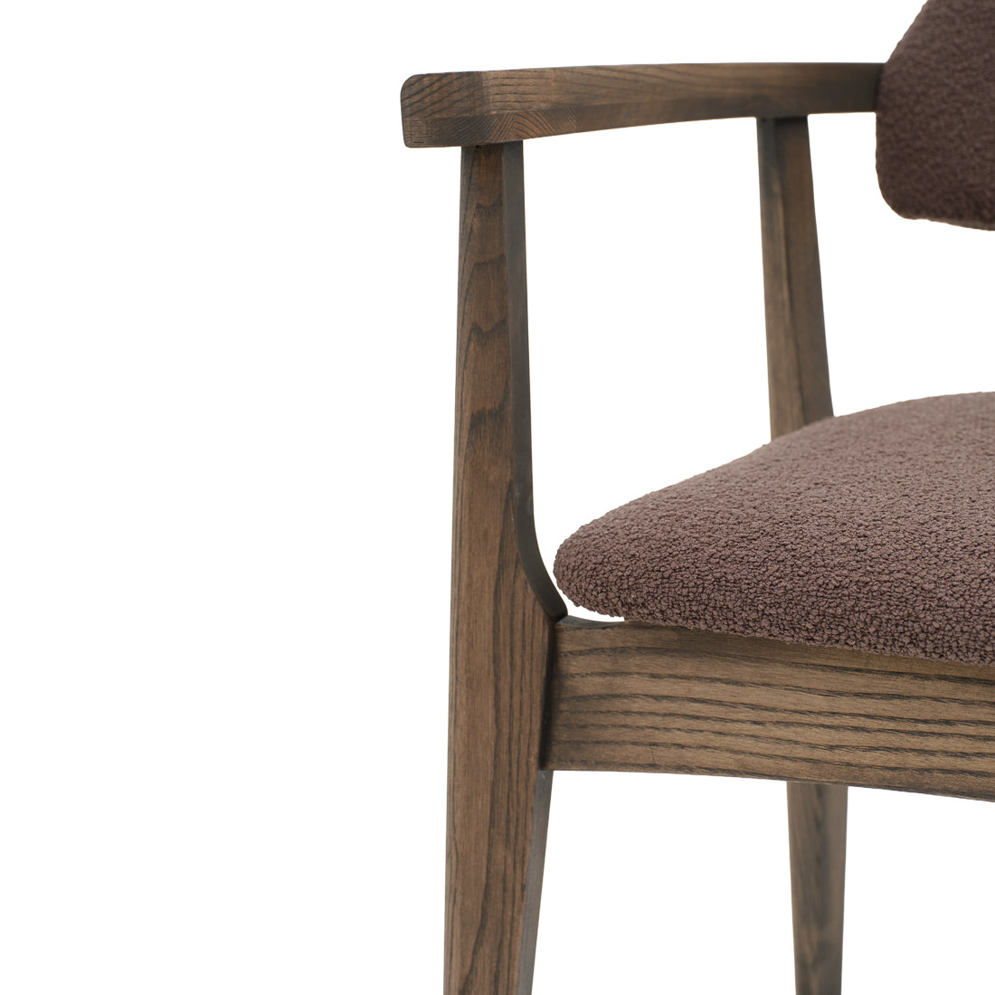 Novella Wood Armchair Dark Brown