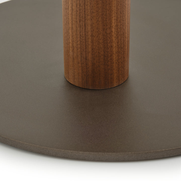 Nami Wood End Table Dark Brown