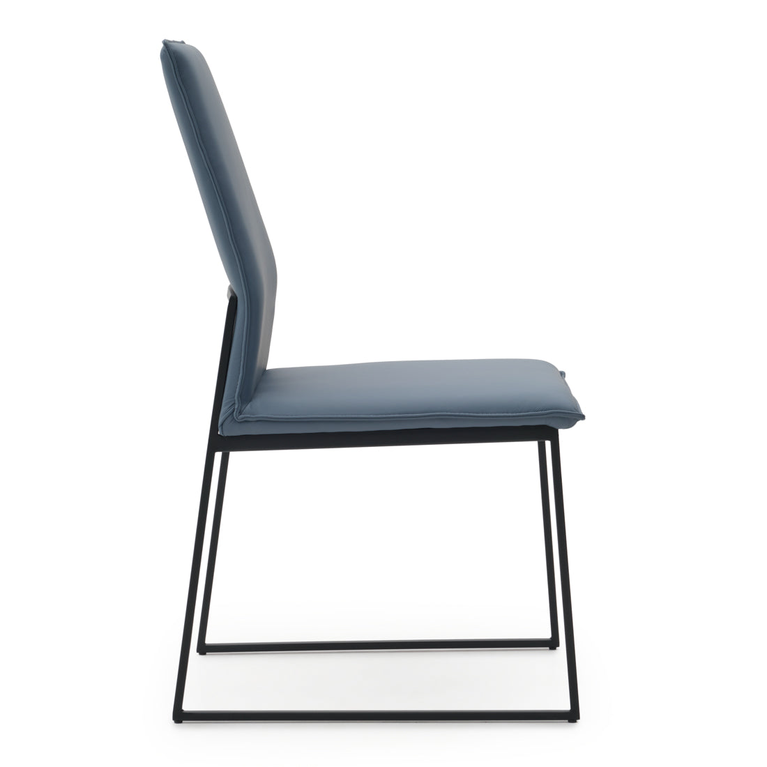 Wara Leather Chair Dark Blue
