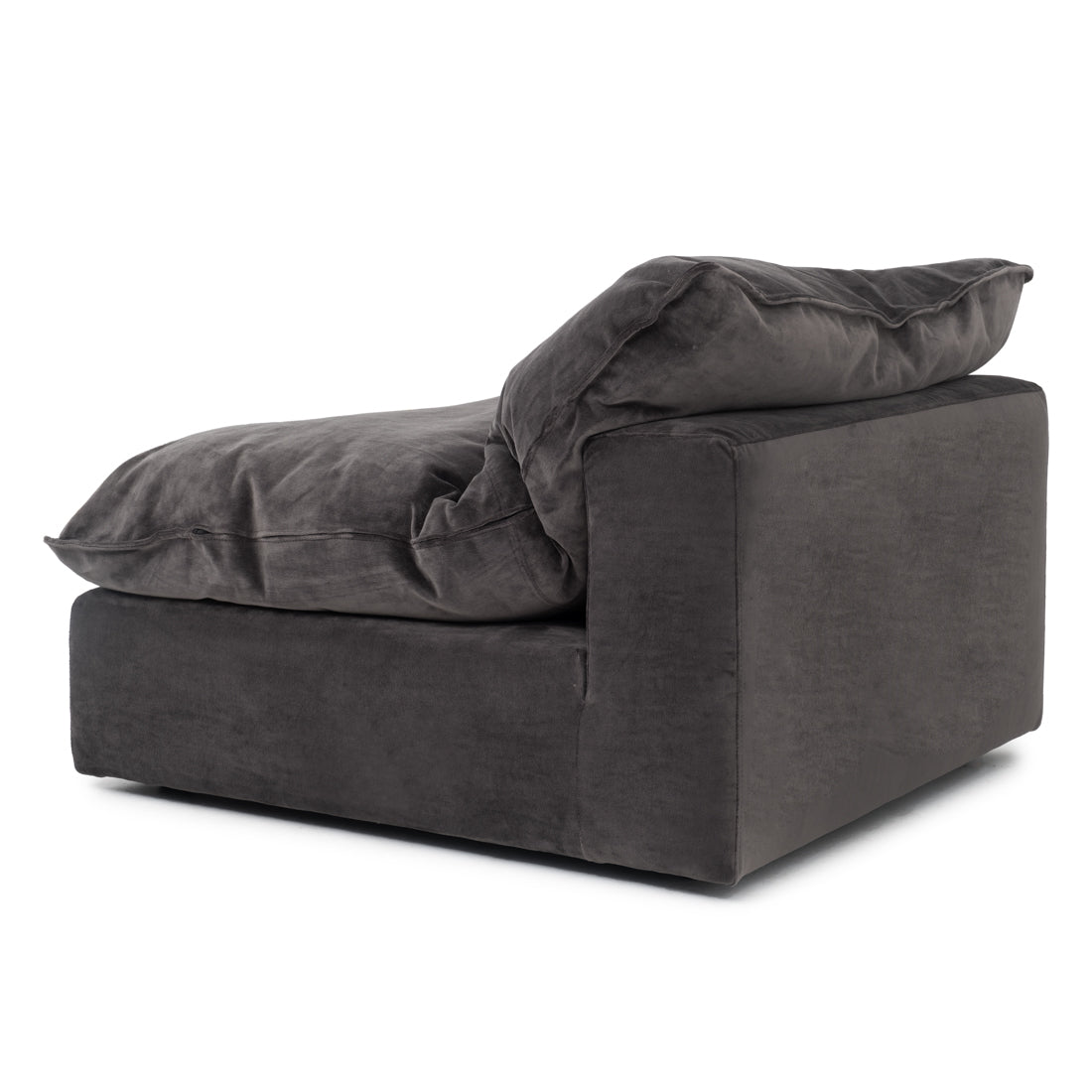 Nuage Modular Armless Chair Dark Grey