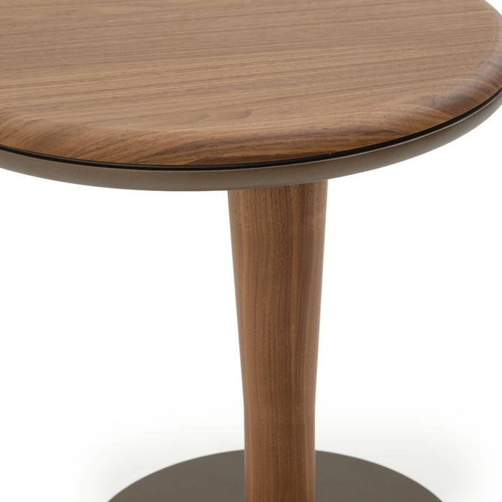 Nami Wood End Table Dark Brown