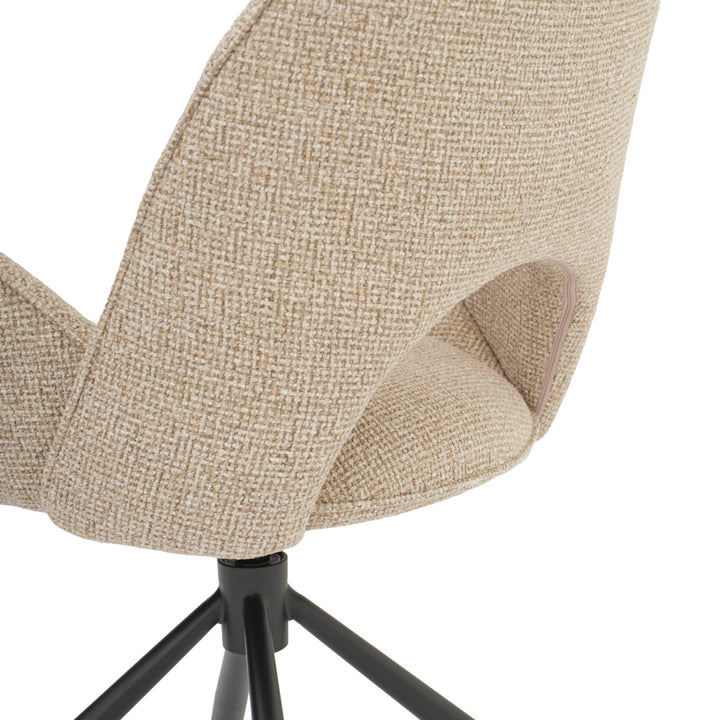 Effina Swivel Armchair Beige