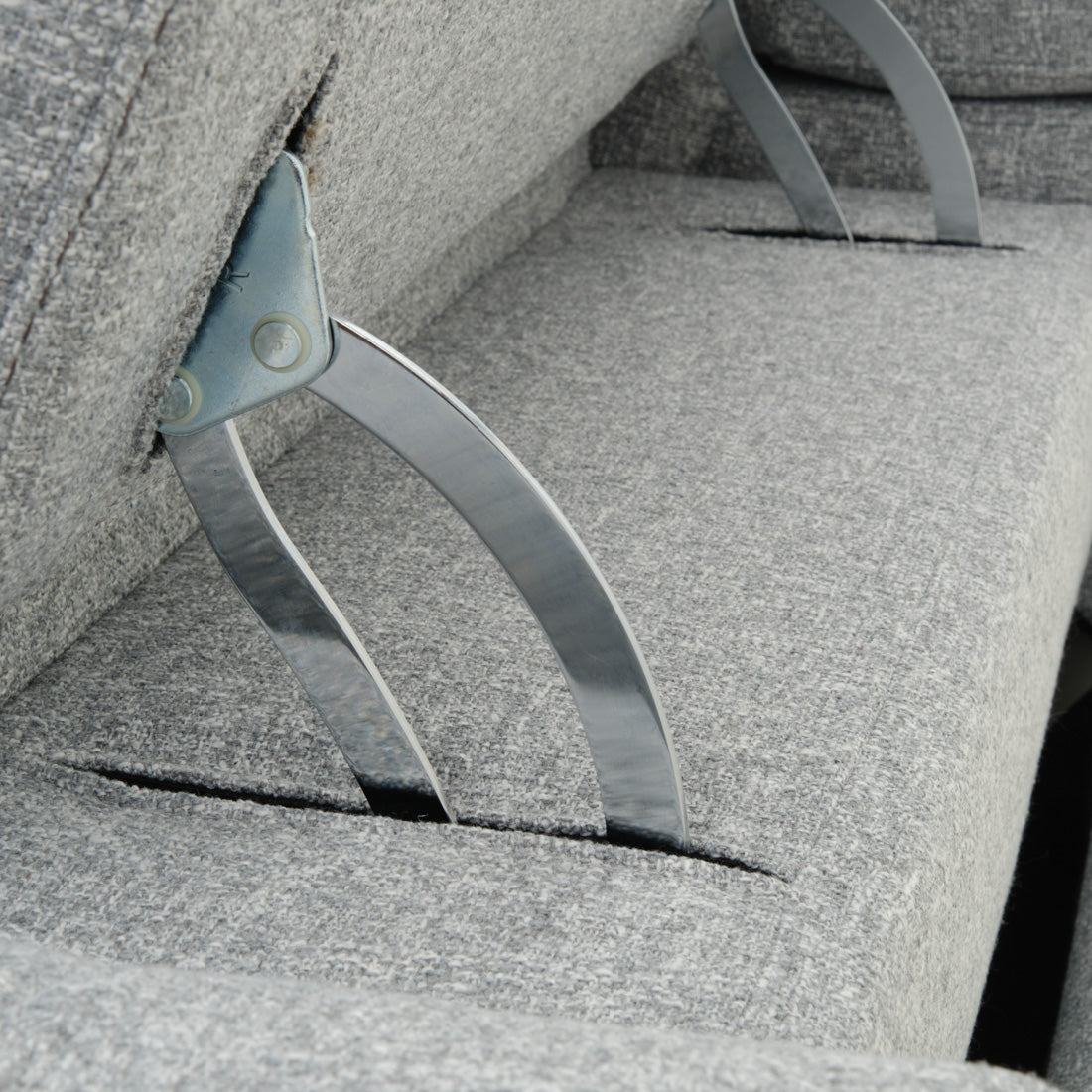 Niguel Fabric Reclining Loveseat Light Grey