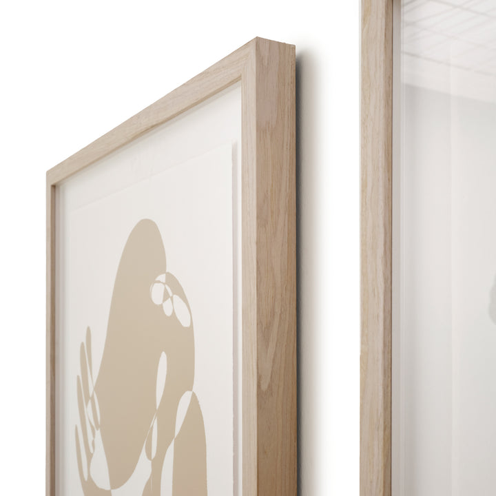 Nacy Print on Canvas Beige
