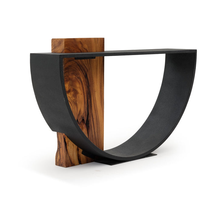 Nalca Wood Console Table Black