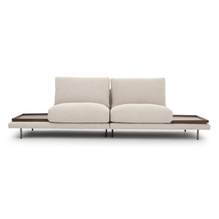 Elizabeth Armless Loveseat Beige