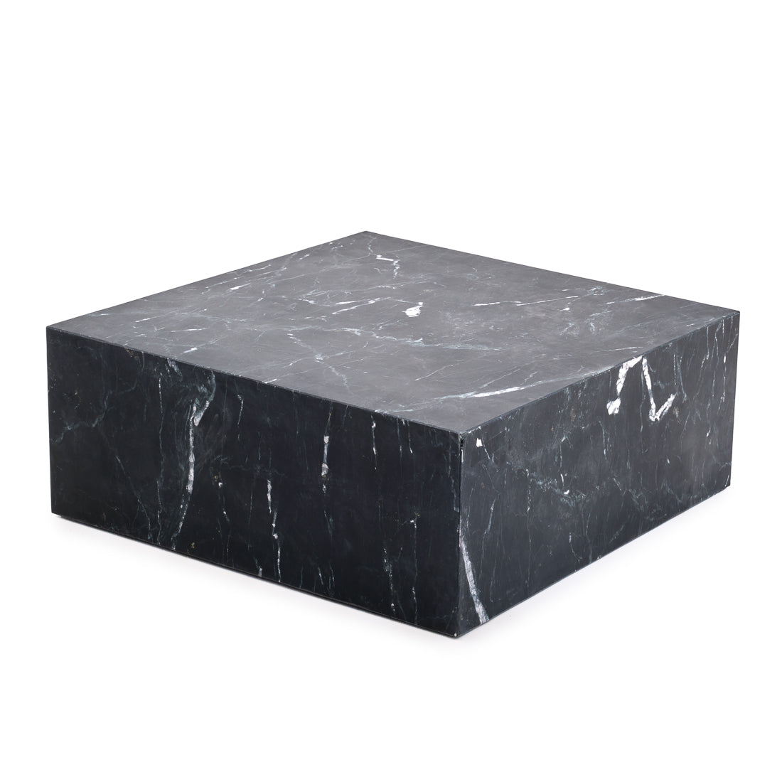 Nabby Marble Coffee Table Black