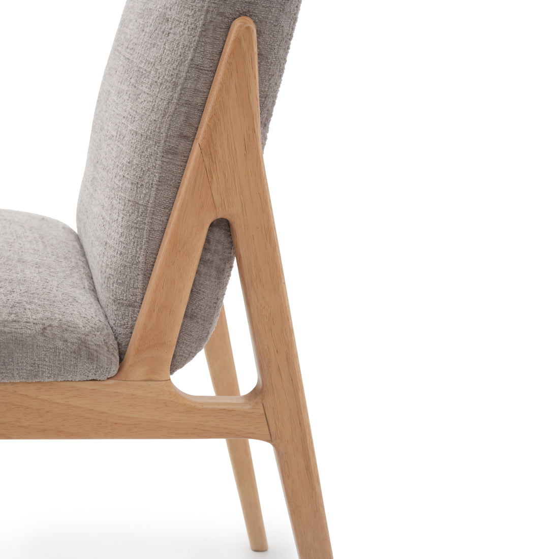Edrina Fabric Chair Light Grey
