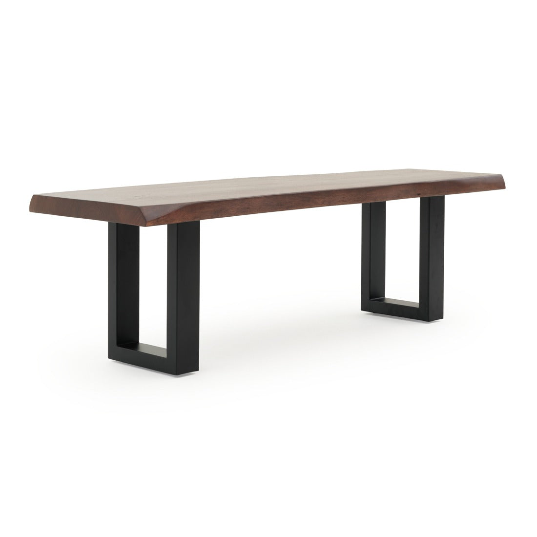 Noema Wood Bench Dark Brown