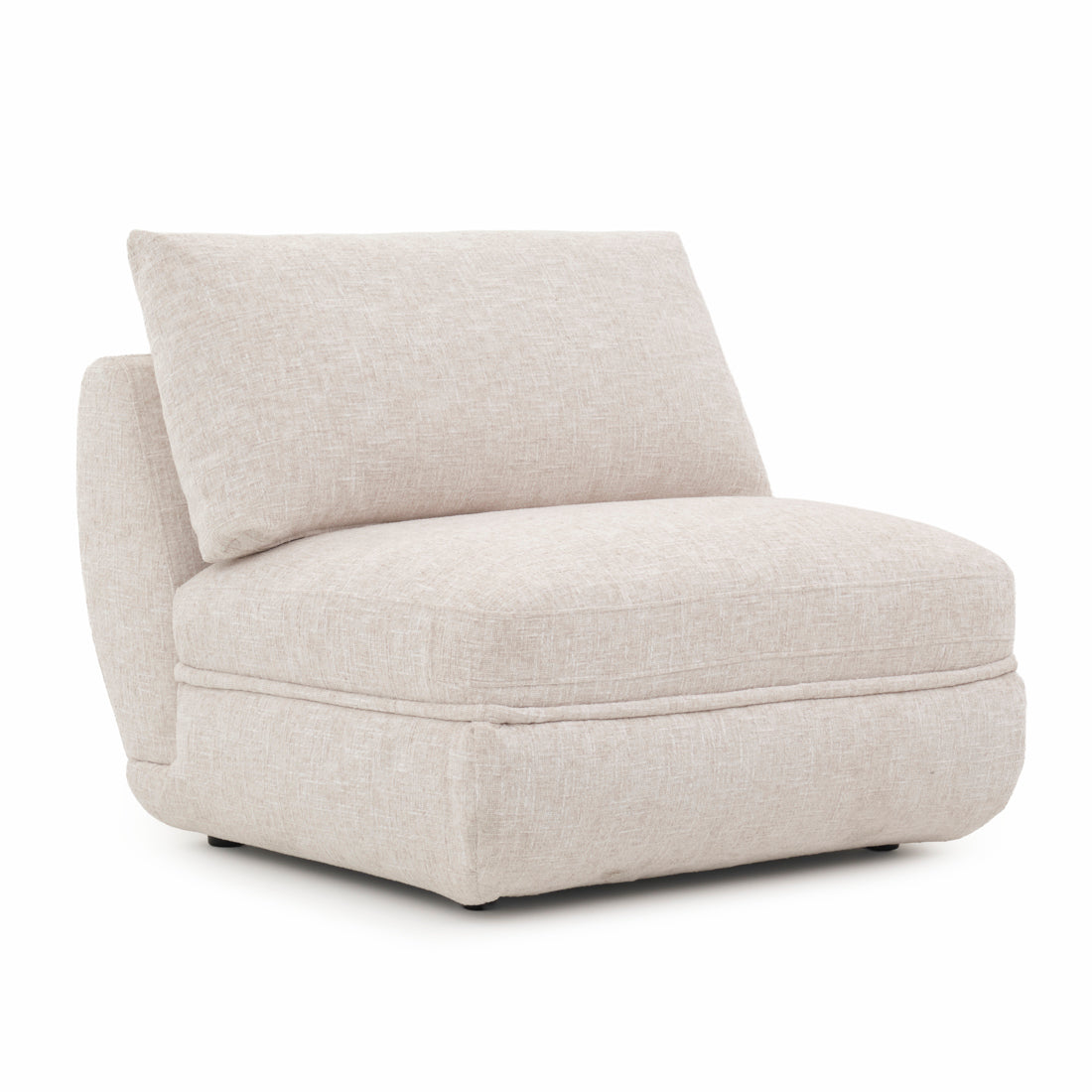 Esteli Modular Armless Chair Beige