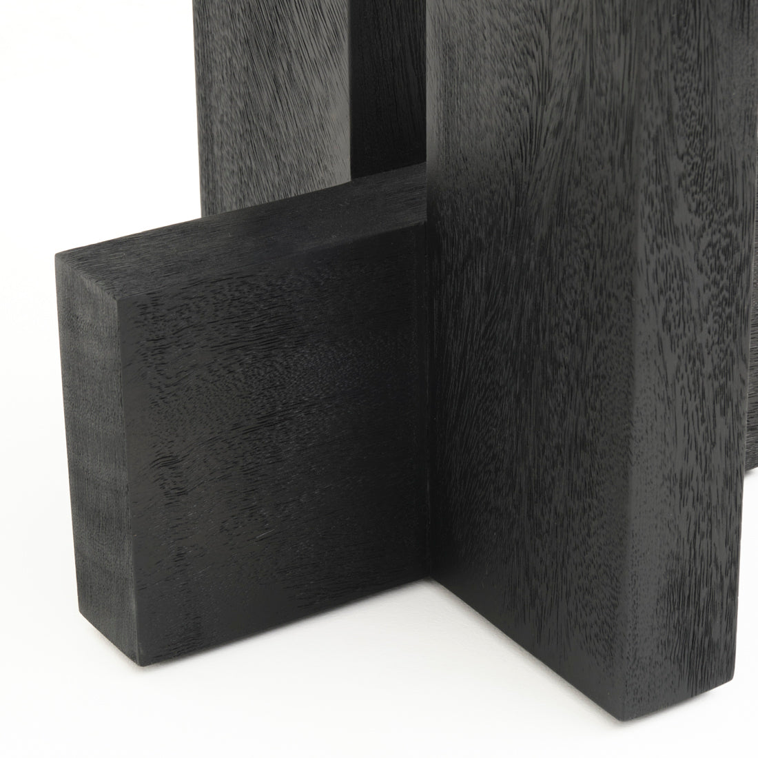 Siya Wood Accent Table Black