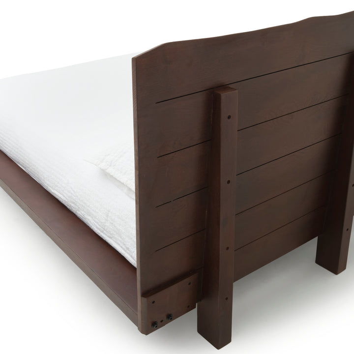 Noemi King Bed Dark Brown