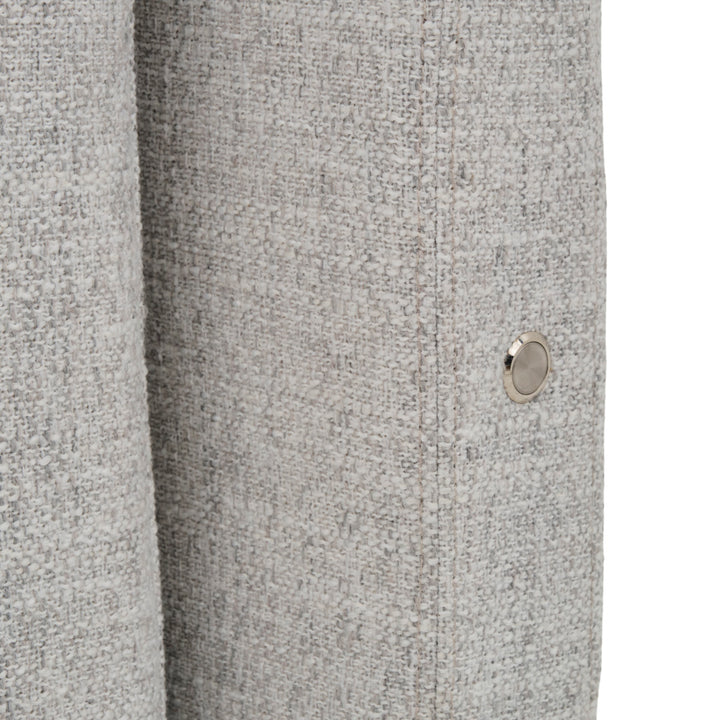 Elisha Fabric King Bed Light Grey