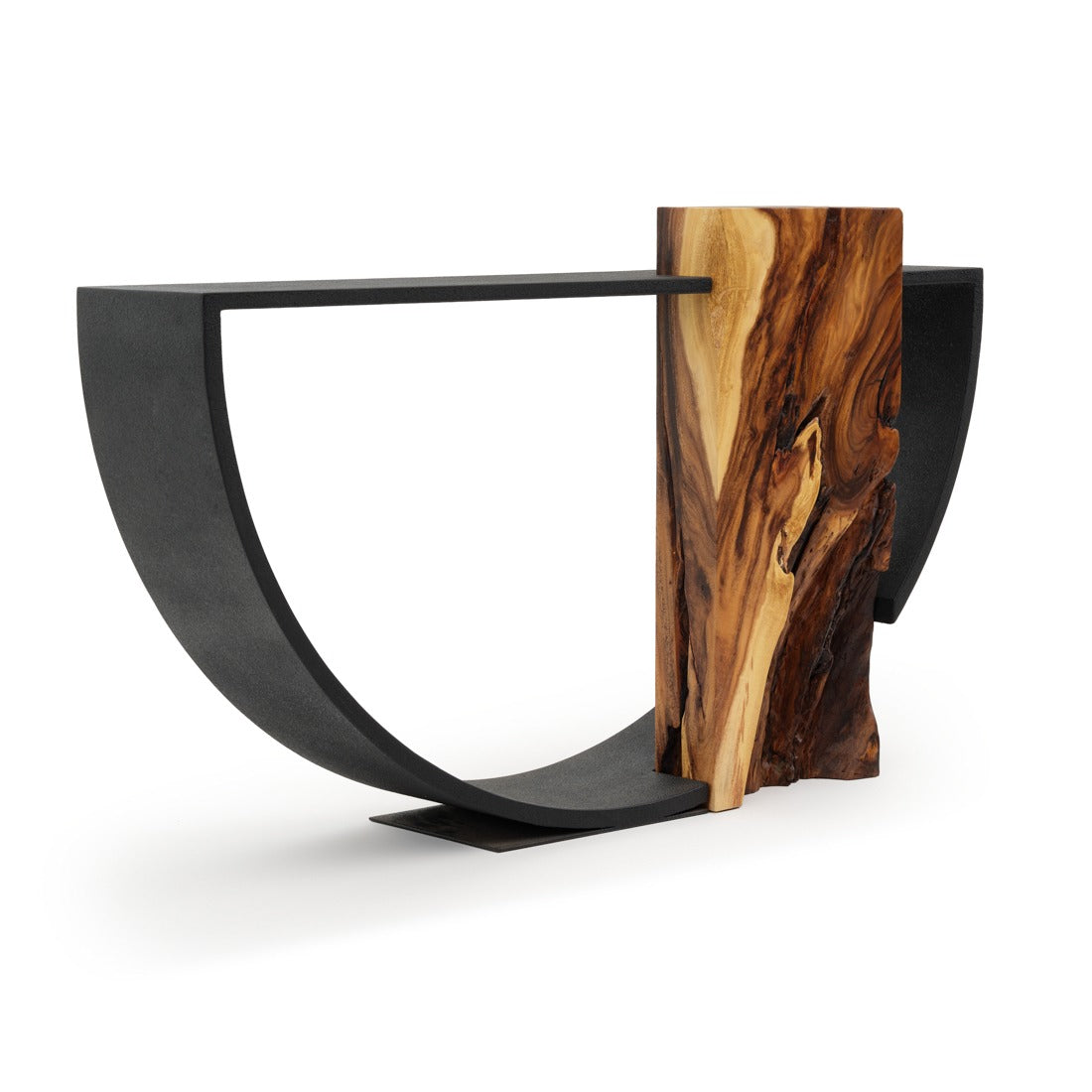 Nalca Wood Console Table Black