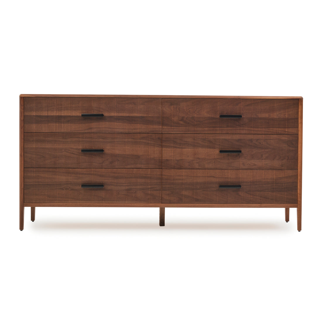 Edriana 6-Drawer Dresser Dark Brown