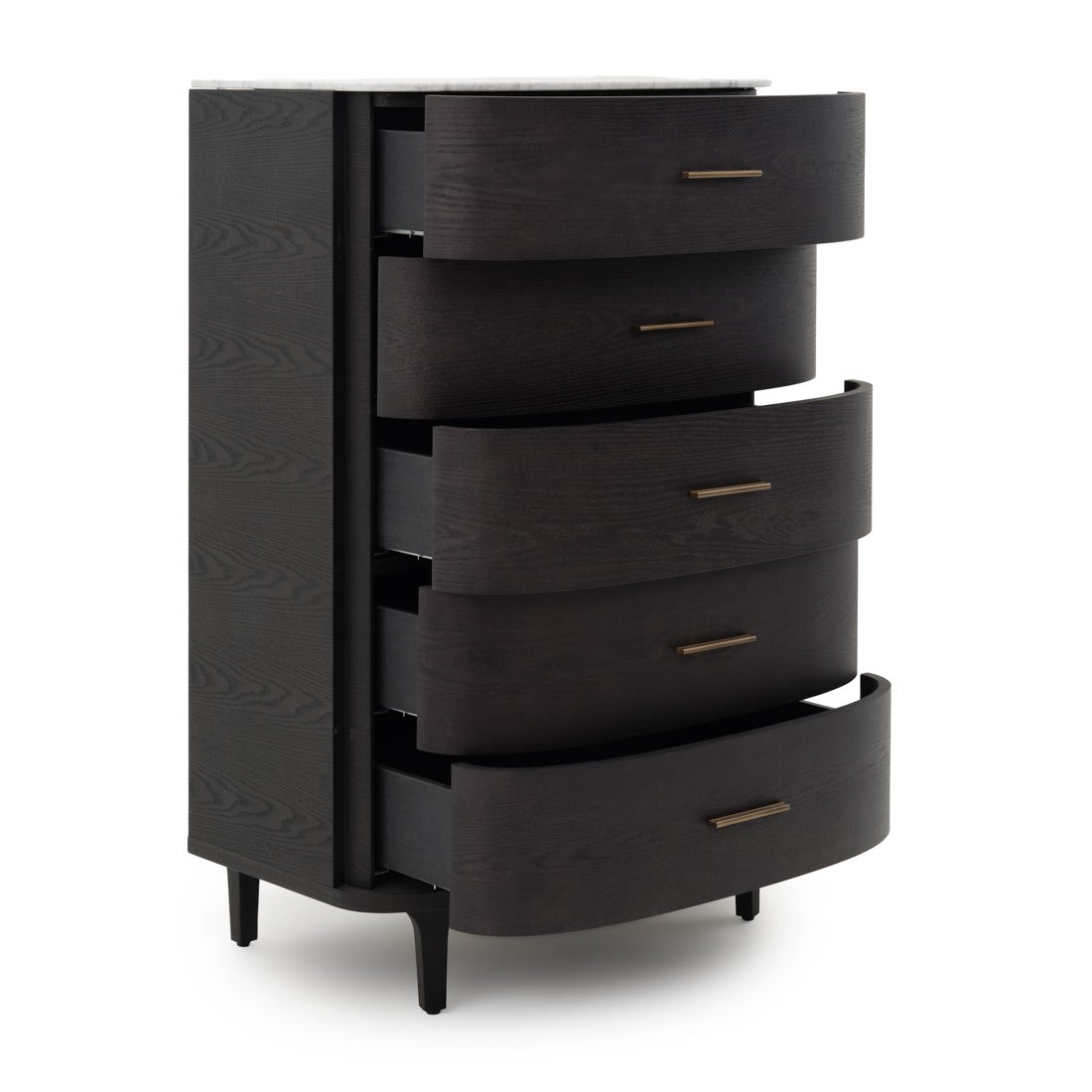 Widisha 5-Drawer Chest Dark Brown