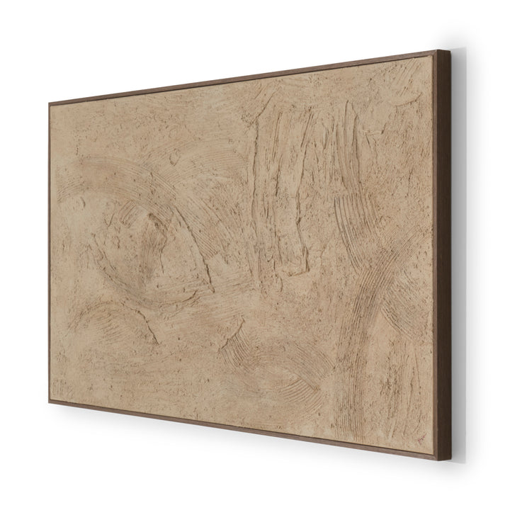 Wofra Painting on Canvas Light Brown