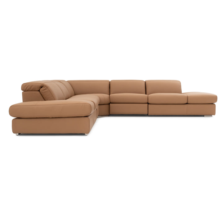 Whitmore Reclining Sectional Sofa Cognac