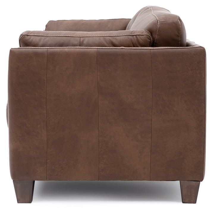 Neal Leather Sofa Cognac